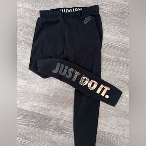 Nike Leggings with Metallic/Copper Just Do It